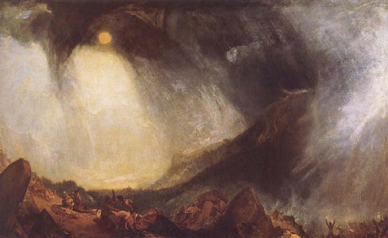Joseph Mallord William Turner Snow Storm,Hannibal and his Amy Crossing the Alps Sweden oil painting art